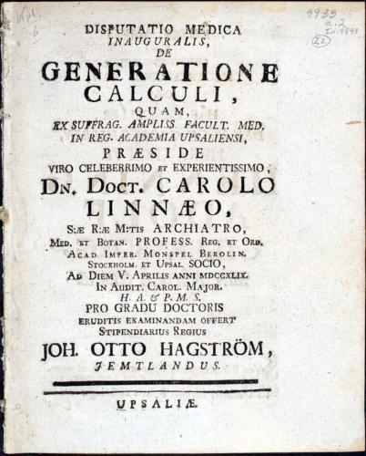 ... de Generatione Calculi, ... cover