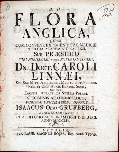 Flora Anglica, ... cover