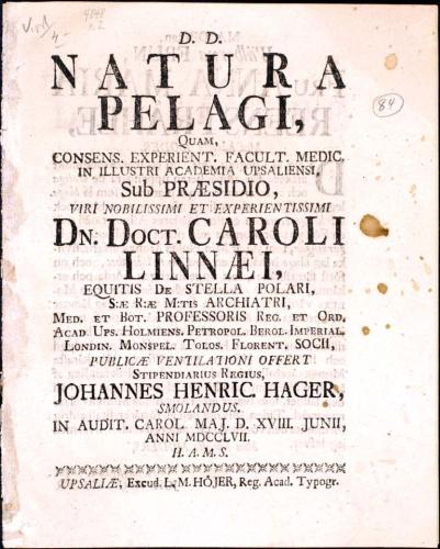 Natura Pelagi, ... cover