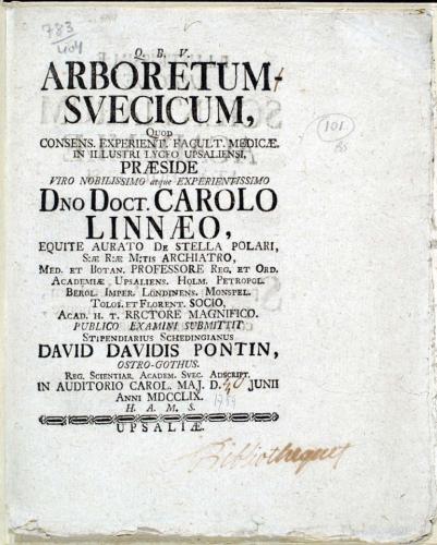 Arboretum Svecicum, ... cover