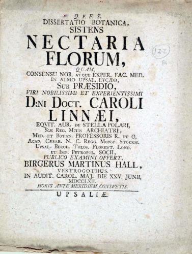 ... sistens Nectaria Florum, ... cover