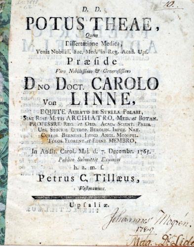 Potus theae, ... cover