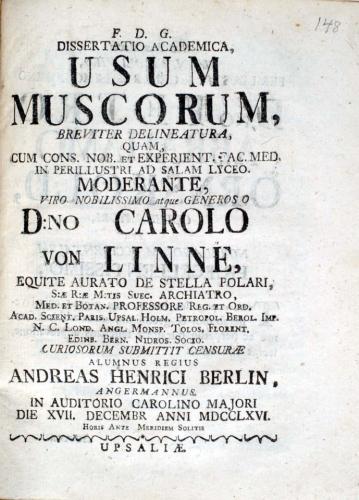 ... Usum Muscorum breviter delineatura, ... cover