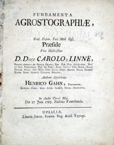 Fundamenta Agrostographiae ... cover